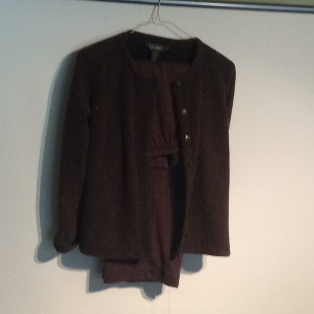 Fleece cardigan with matching pull-ups